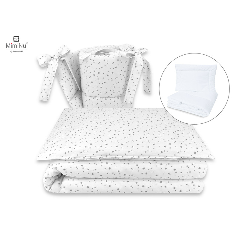 Set Lenjerie Patut Miminu Bumbac, 5 Piese - imagine 5