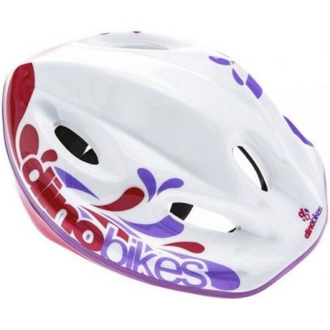 Casca Dino Bikes Alb-Roz | Protecție Copii 3+ ani