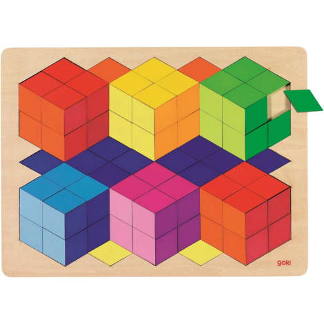 Puzzle Efecte 3D Goki Lemn 86 Piese