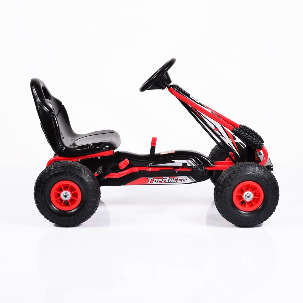 Kart Pedale Moni Red Roti Gonflabile