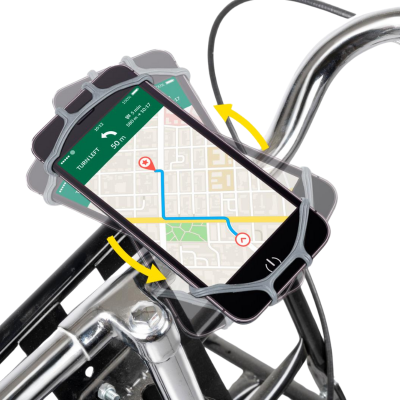 Suport Telefon Bicicletă Dunlop Gri 360° - imagine 2