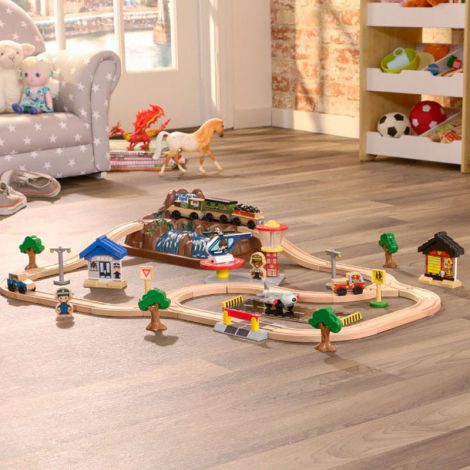 Kidkraft Trenulet Bucket Top Mountain, 61 Piese - imagine 7