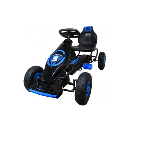 Kart Pedale R-Sport G8 Albastru cu Roti Gonflabile - imagine 5