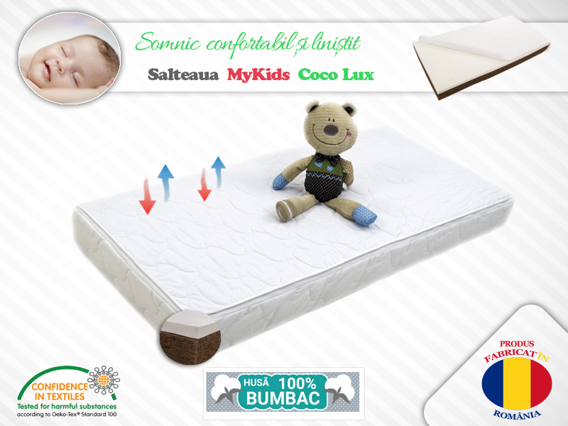 Saltea Coco Lux MyKids 140x70 cm, suport ortopedic - imagine 5