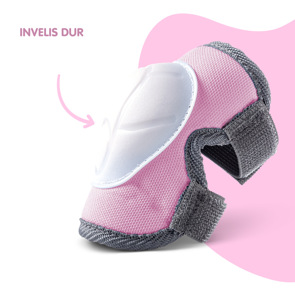 Set 6 protecții sport Yvolution Pink 3-5 ani - imagine 2