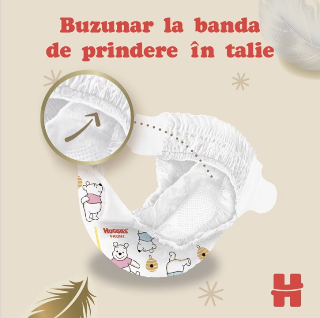 Scutece Huggies Extra Care 2 Mega 164 buc - imagine 2