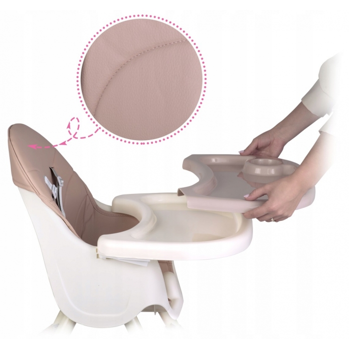 Scaun Masa 3in1 Ricokids Milo Roz, Transformabil - imagine 4