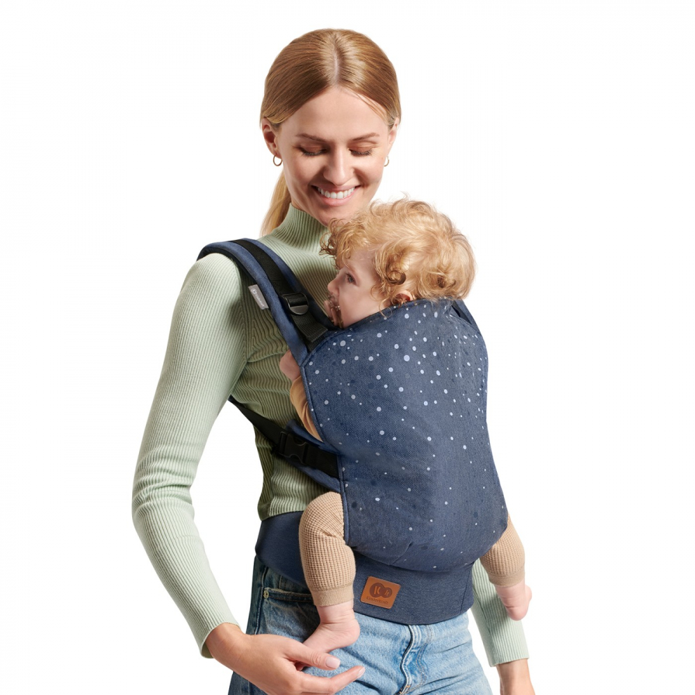 Marsupiu Kinderkraft Nino, Confetti Denim, pana la 20 kg - imagine 3