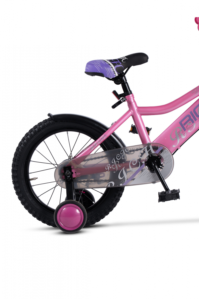 Bicicleta Rich R1605A Roz 16" Copii 4-6 Ani - imagine 3