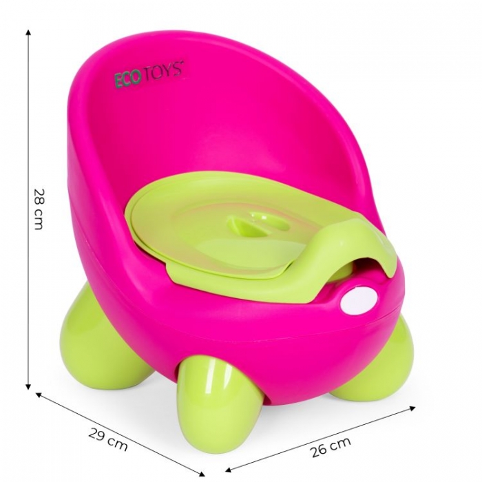 Olita Ecotoys PP112 Roz-Verde cu Inserție Detașabilă - imagine 8