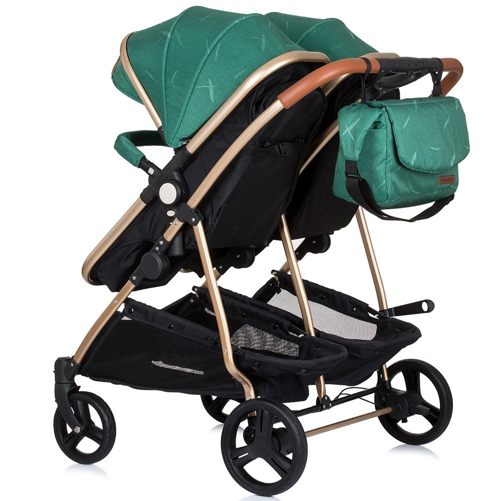 Carucior Gemeni Chipolino Duo Smart 2in1, Avocado - imagine 5