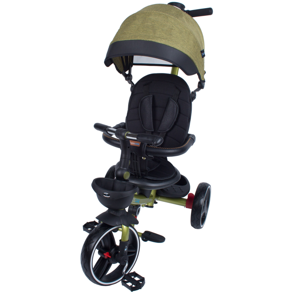 Tricicleta KidsCare Impera Kaki Pliabilă cu Scaun Rotativ - imagine 2