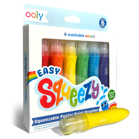 Ooly Easy Squeezy Pensule Vopsea Set 6 Culori - imagine 3
