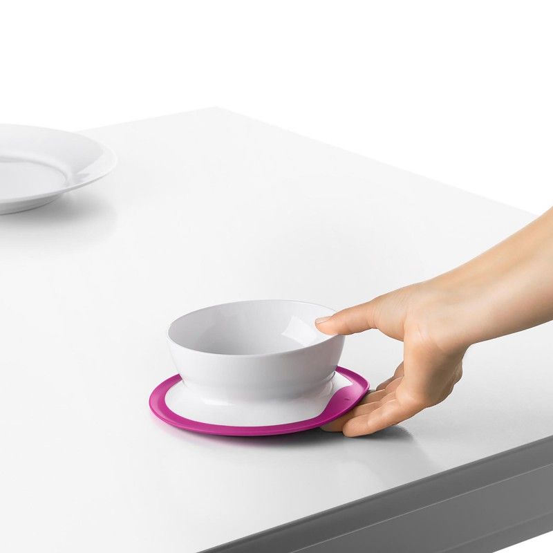 Castron cu fixare prin suctione OXO Tot Roz - imagine 3