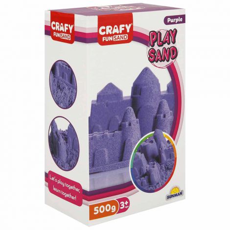 Nisip Kinetic Fun Sand 500gr Mov Crafy - imagine 2