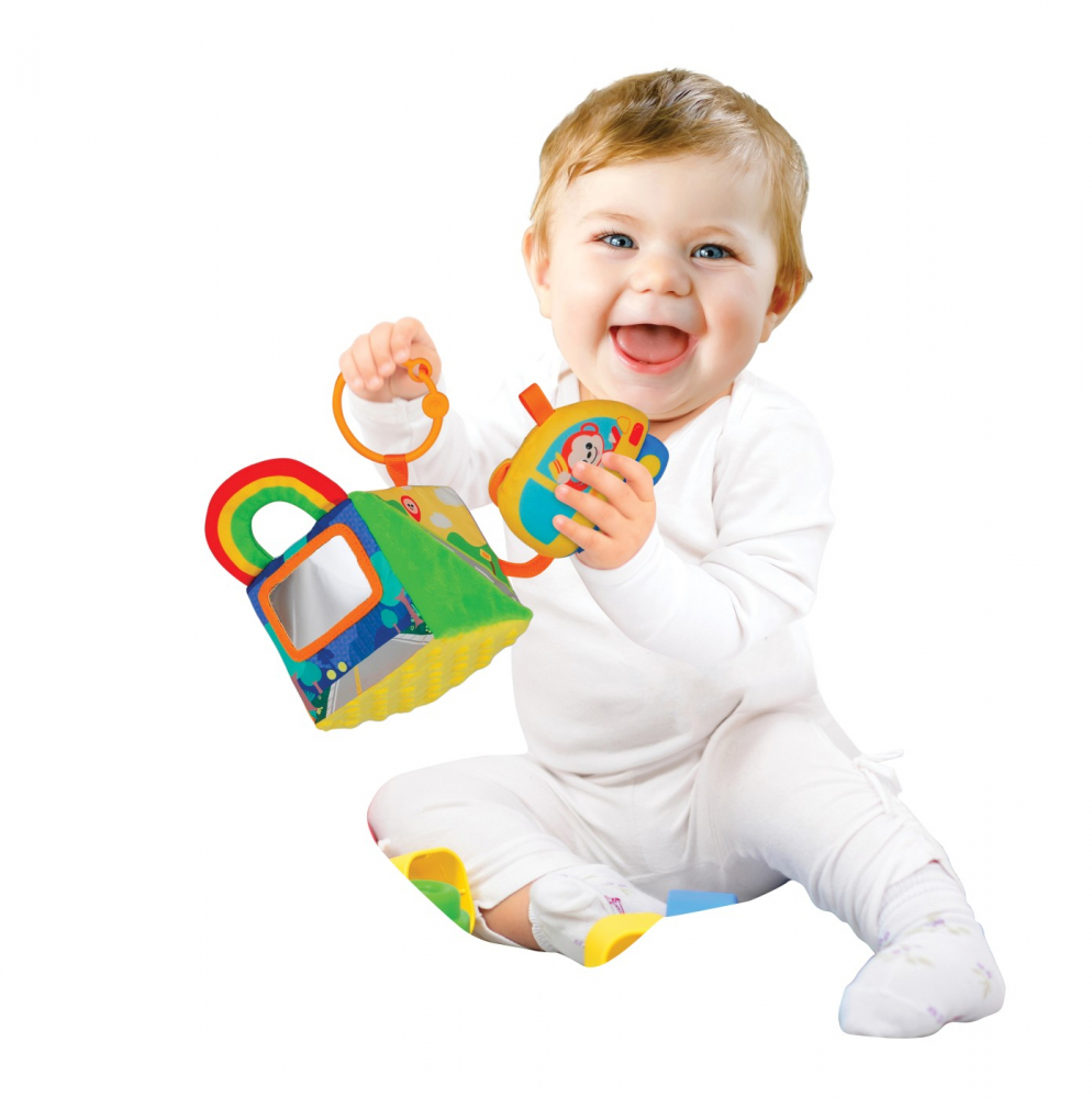 Cub Textil Winfun | Activități Senzoriale Bebeluși - imagine 2