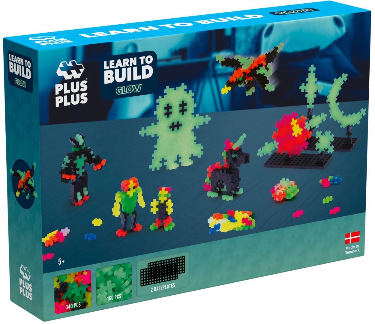 Set Constructie Plus-Plus 500 Piese Fosforescente