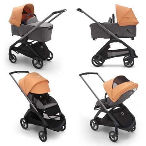 Capotina Bugaboo Dragonfly Coral - Protecție UPF 50+ - imagine 2