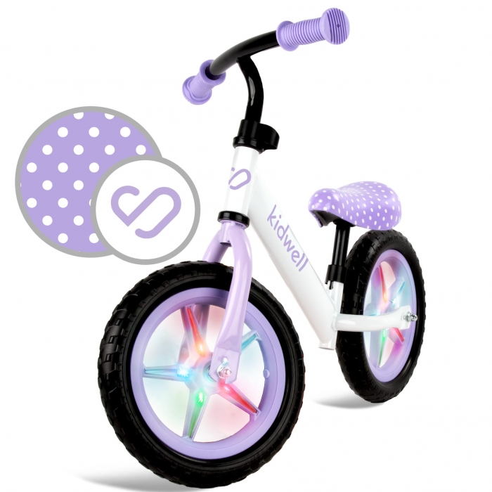 Kidwell Rebel Dots - Bicicletă Balance cu LED - imagine 5