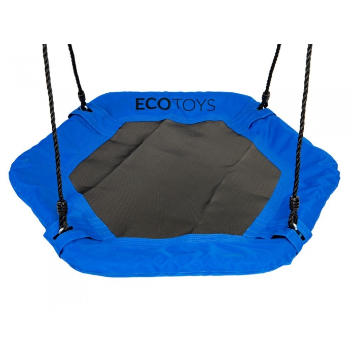 Leagan Ecotoys albastru - Siguranta si distractie - imagine 3