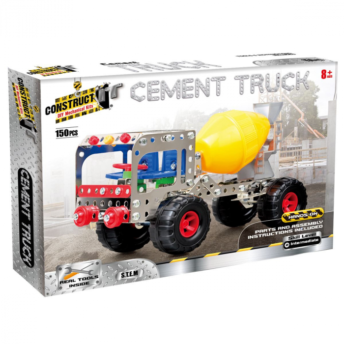 Kit STEM Betoniera Construct It | Nivel Intermediar
