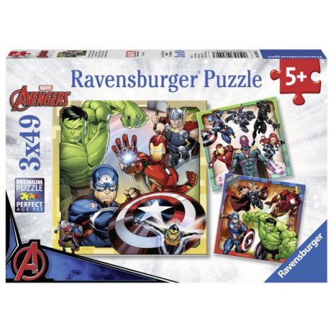 Puzzle Marvel Avengers 3x49 pcs Ravensburger