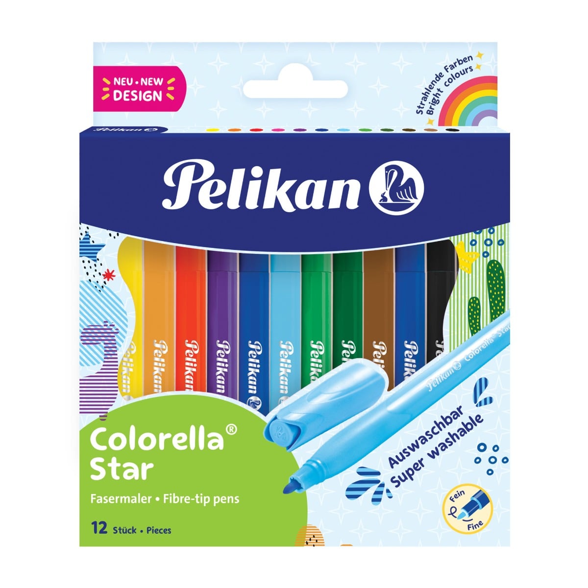 Set 12 Carioci Herlitz Colorella Star