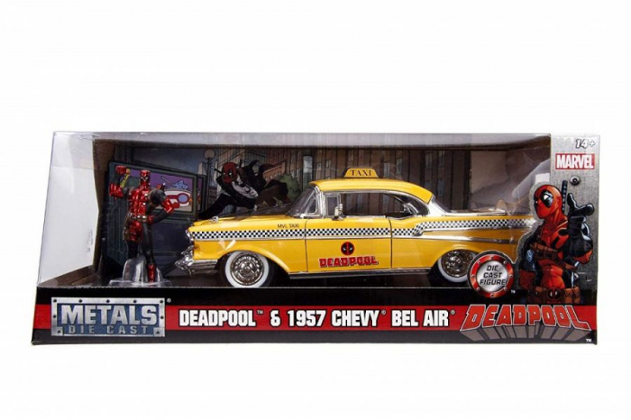 Jadatoys Taxi Chevy 1957 Deadpool 1:24