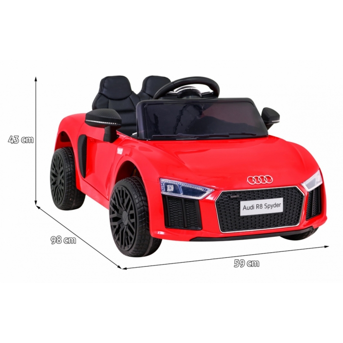 Masinuta Electrica Audi R8 70W Rosu cu Telecomanda - imagine 6