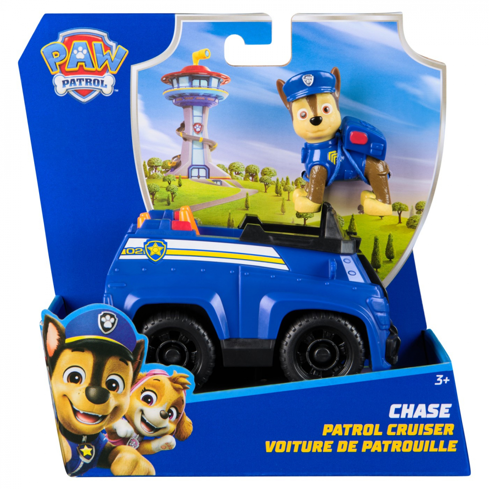 Paw Patrol Patrol Cruiser cu Figurina Chase