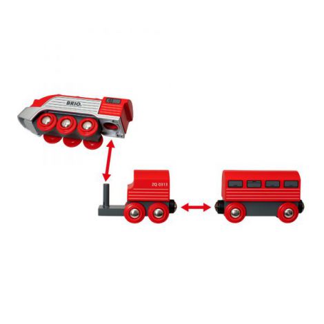 Tren Aerodinamic Brio 33557 - Design Retro-Futurist - imagine 5