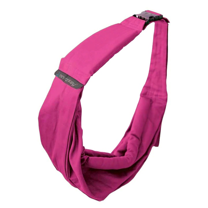 Sling Bebe 4in1 Minimonkey Pink, Ergonomic - imagine 2