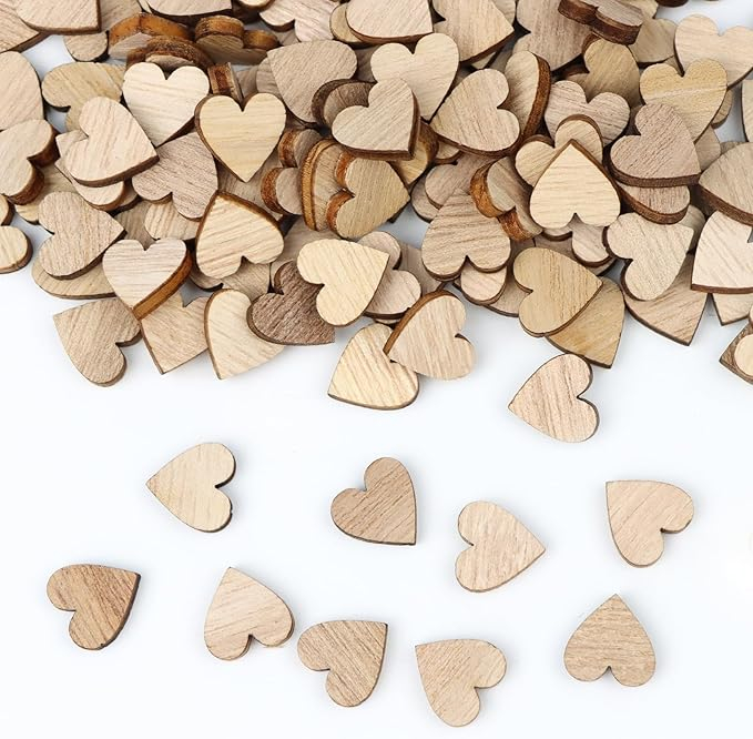 100 Inimioare Lemn 1x1cm Amacs | Crafts