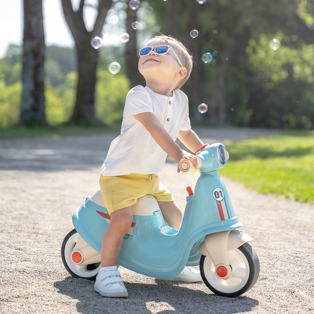 Scuter Smoby Ride-On Albastru cu Cheie + Depozitare - imagine 7
