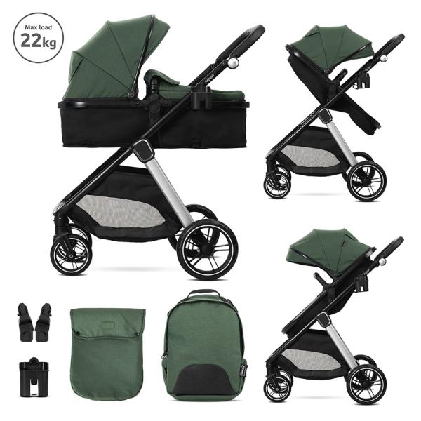 Lorelli Aspen: Carucior 2 in 1 Aluminiu - imagine 7