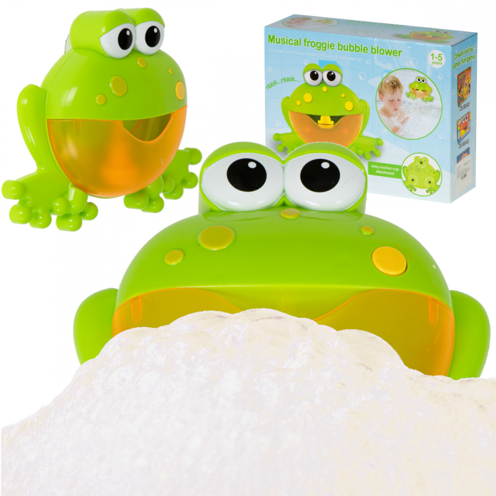 Jucărie Baie Muzicală Green Frog cu Spumă Ikonka