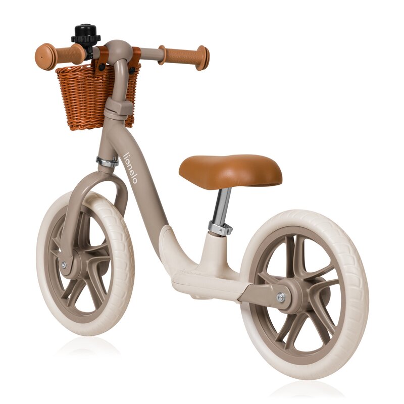 Bicicleta balans Lionelo Alex Plus, 12 inch, Beige Sand - imagine 3