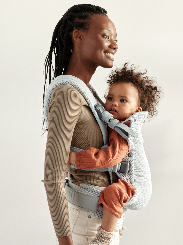 Babybjorn Harmony 3D Mesh Silver - Confort Anatomic - imagine 5