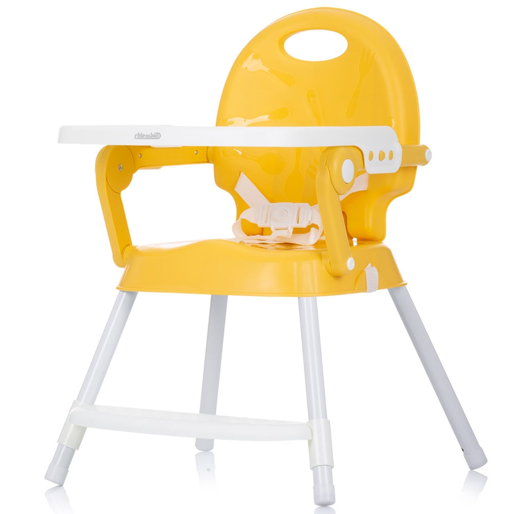 Scaun de masă Chipolino Bonbon 3 în 1, Mango - imagine 3