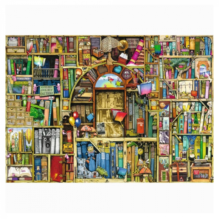 Puzzle Ravensburger Libraria Bizara 2 - Distracție Educativă