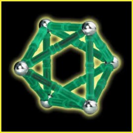 Geomag GLOW 42 - Set Construcții Fluorescente - imagine 6