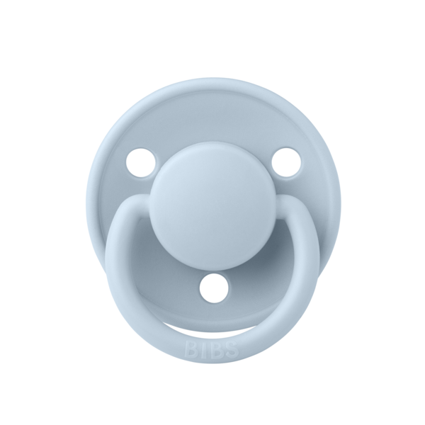 Suzeta Bibs De Lux Silicon, Tetină Rotundă, Baby Blue - imagine 3