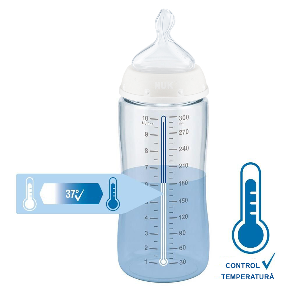 Biberon NUK First Choice 300ml Control Temperatură