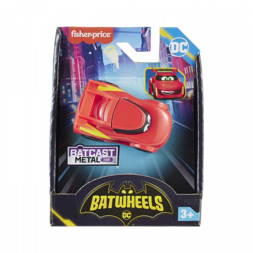Masinuta Metalica Fisher-Price Batwheels Redbird 1:55