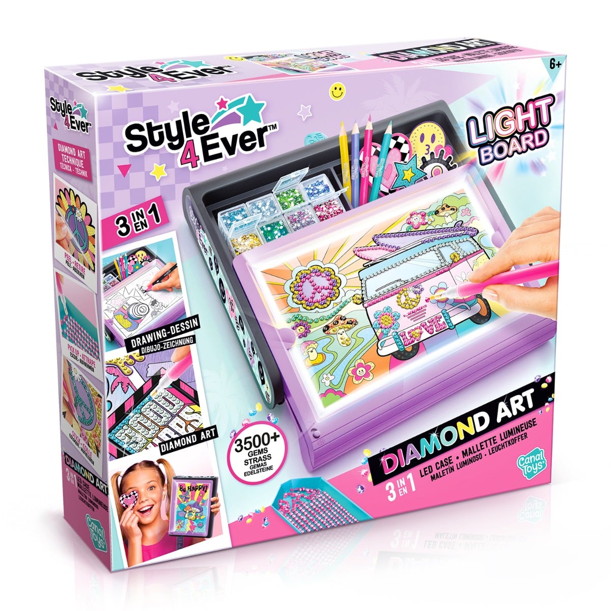 Set Diamond Art LED 3in1 Style 4 Ever