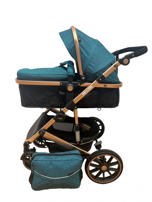 Carucior 2in1 L-sun T1 Reversibil Verde