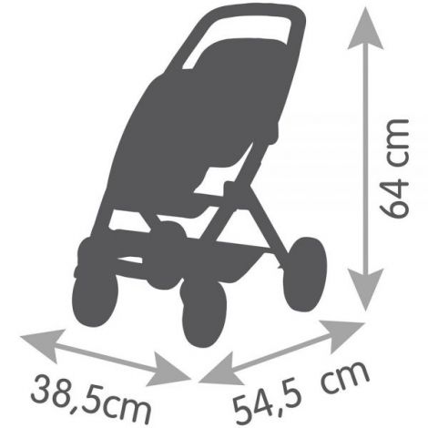 Carucior Twin Smoby Maxi Cosi pentru 2 papusi - imagine 3