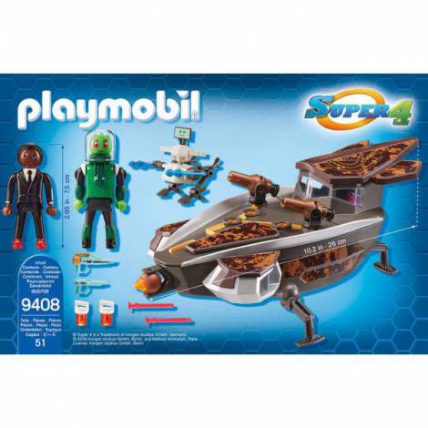 Playmobil Super 4: Nava Martienilor | Jucarie Actiune - imagine 2