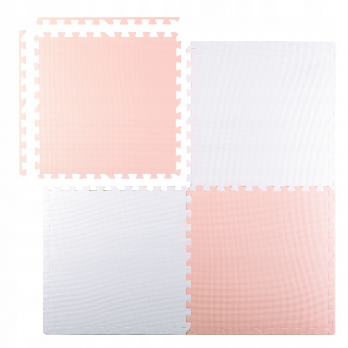 Saltea Joaca Ricokids 120x120 cm Alb-Roz - imagine 2