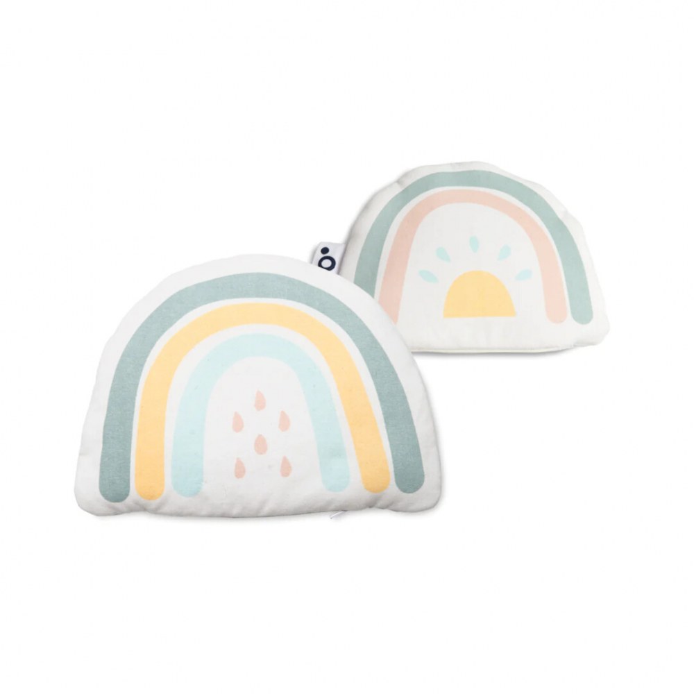 Perna Anti-Colici Doomoo Snoogy Rainbow, Bumbac Organic - imagine 2